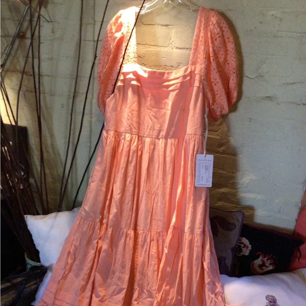 NEW! Band of the Free peach boho dress